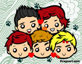 Dibujo One Direction 2 pintado por luzz