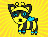 Dibujo Perro-abeja pintado por poli987