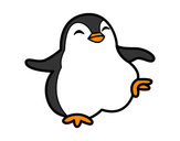 Dibujo Pingüino bailando pintado por ssara