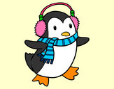 Dibujo Pingüino con bufanda pintado por ruth14