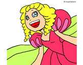 Dibujo Princesa risueña pintado por damaris201