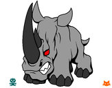 Dibujo Rinoceronte II pintado por tobe