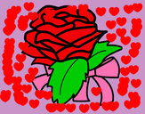 Dibujo Rosa, flor pintado por lokita-189