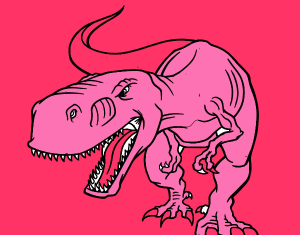 Dibujo Tiranosaurio Rex enfadado pintado por israeltm