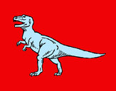 Dibujo Tiranosaurus Rex pintado por ateraty
