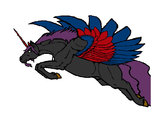 Dibujo Unicornio alado pintado por alan38