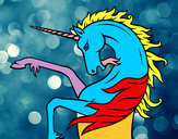 Dibujo Unicornio salvaje pintado por jancel