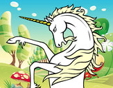 Dibujo Unicornio salvaje pintado por sancho123
