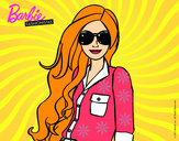 Dibujo Barbie con gafas de sol pintado por katius