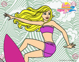 Dibujo Barbie surfeando pintado por Aleja34444