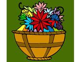 Dibujo Cesta de flores 11 pintado por blumblum