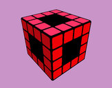 Dibujo Cubo de Rubik pintado por marita1590