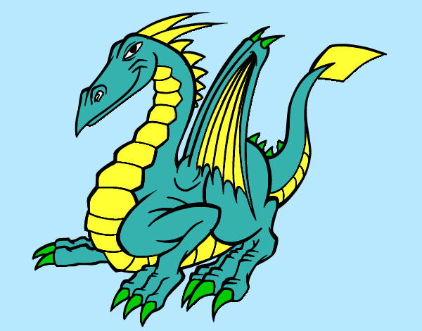Dibujo Dragón elegante pintado por mina54