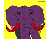 Dibujo Elefante africano pintado por arihana
