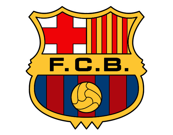 Dibujo Escudo del F.C. Barcelona pintado por cesar28