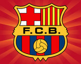 Dibujo Escudo del F.C. Barcelona pintado por Ronald03