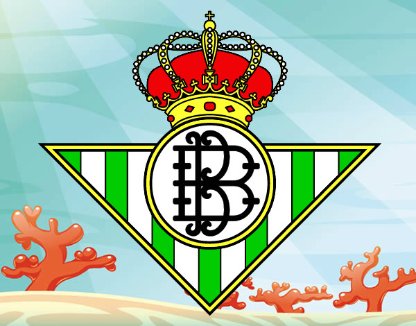 Dibujo Escudo del Real Betis Balompié pintado por aureli
