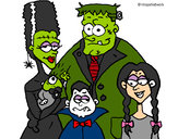Dibujo Familia de monstruos pintado por federicci