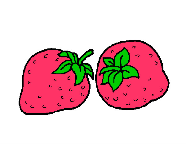 Dibujo fresas pintado por SAUL1