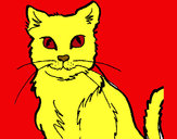 Dibujo Gato 2 pintado por jescovi