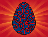 Dibujo Huevo decorado pintado por jsangui