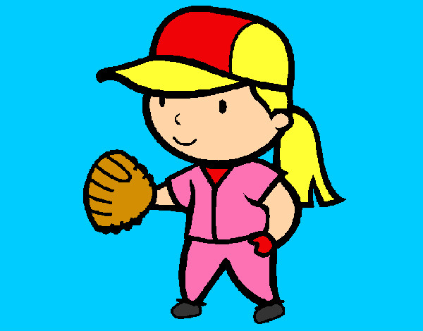 Dibujo Jugadora de béisbol pintado por giulianam