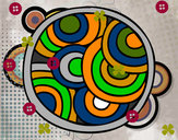 Dibujo Mandala circular pintado por fidel01