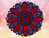 Dibujo Mandala margarita pintado por andibu