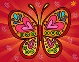 Dibujo Mandala mariposa pintado por raquel57