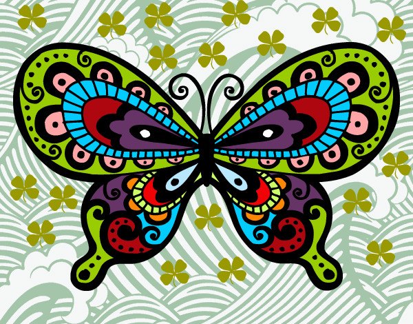 Dibujo Mariposa bonita pintado por andibu