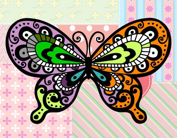 Dibujo Mariposa bonita pintado por karinovi
