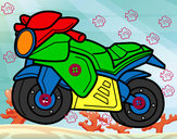 Dibujo Moto deportiva pintado por alexamuno