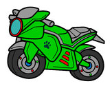Dibujo Moto deportiva pintado por clopeza76