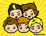 Dibujo One Direction 2 pintado por Camii1D