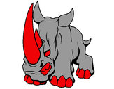 Dibujo Rinoceronte II pintado por stoney