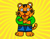 Dibujo Tigre vestido pintado por federicci