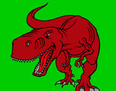 Dibujo Tiranosaurio Rex enfadado pintado por federicci