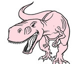 Dibujo Tiranosaurio Rex enfadado pintado por jescovi