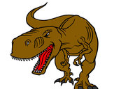 Dibujo Tiranosaurio Rex enfadado pintado por stoney