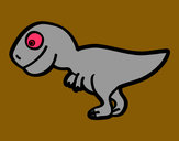 Dibujo Tiranosaurio rex joven pintado por jescovi