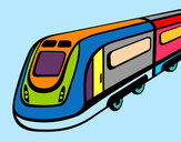 Dibujo Tren de alta velocidad pintado por PANCHO77