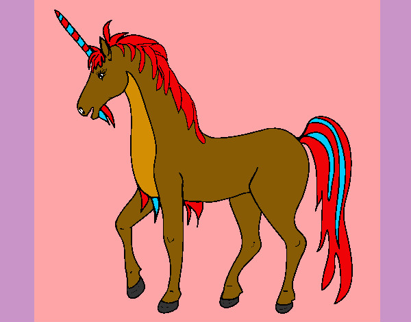 Dibujo Unicornio II pintado por martucha3