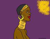 Dibujo Africana pintado por Roci_wapit