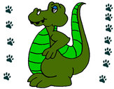 Dibujo Aligátor pintado por pericotita