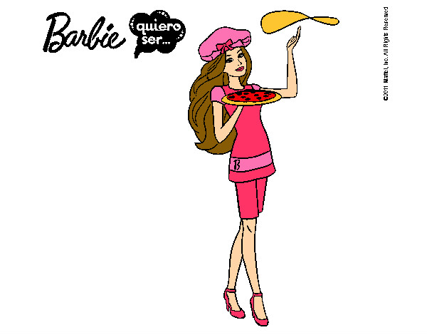 Dibujo Barbie cocinera pintado por lmiriam89
