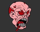 Dibujo Cabeza de zombi pintado por JOHA2