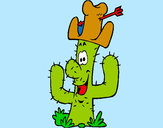 Dibujo Cactus con sombrero pintado por federicci