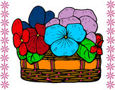 Dibujo Cesta de flores 12 pintado por arimor