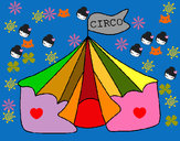 Dibujo Circo pintado por pericotita