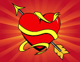 Dibujo Corazón con flecha III pintado por scarlette